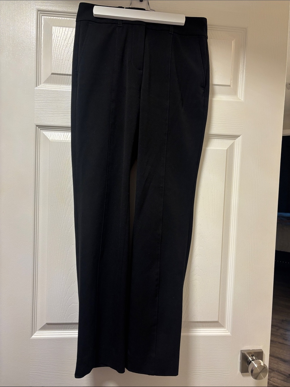 Women Black Dress Pants - Classic Straight Fit